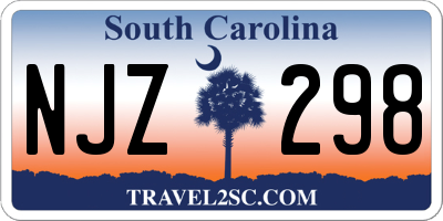 SC license plate NJZ298