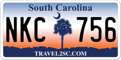 SC license plate NKC756