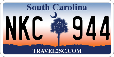SC license plate NKC944