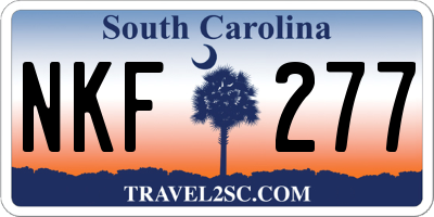 SC license plate NKF277