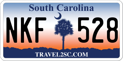 SC license plate NKF528