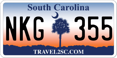 SC license plate NKG355