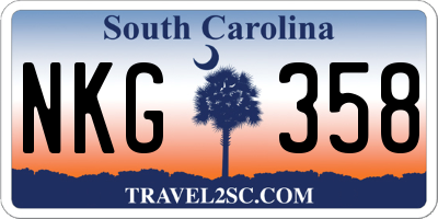 SC license plate NKG358