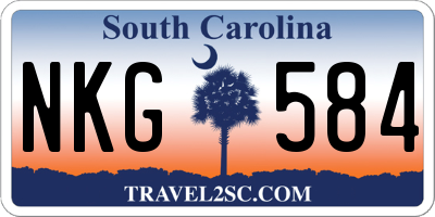 SC license plate NKG584