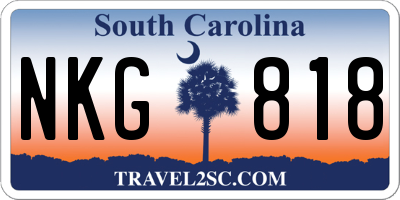 SC license plate NKG818