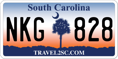 SC license plate NKG828