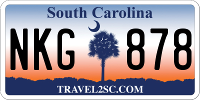 SC license plate NKG878