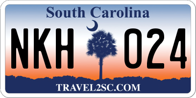 SC license plate NKH024