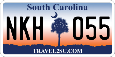 SC license plate NKH055