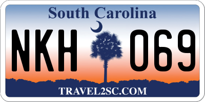 SC license plate NKH069