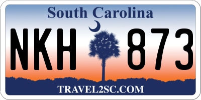 SC license plate NKH873