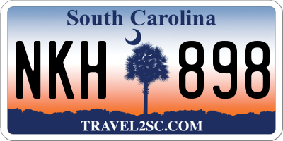 SC license plate NKH898