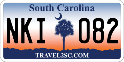SC license plate NKI082