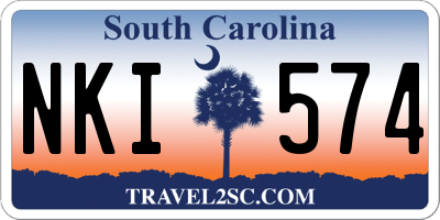 SC license plate NKI574
