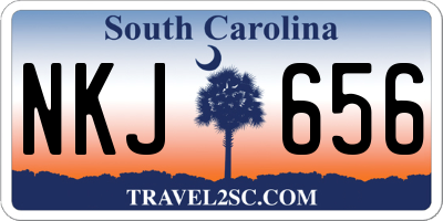 SC license plate NKJ656