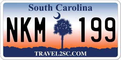SC license plate NKM199