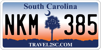 SC license plate NKM385