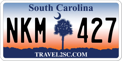 SC license plate NKM427