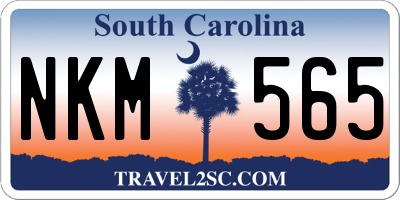 SC license plate NKM565
