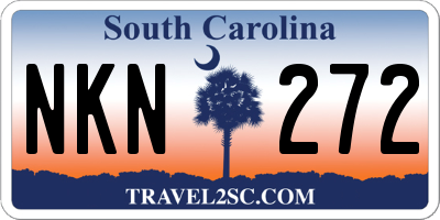 SC license plate NKN272