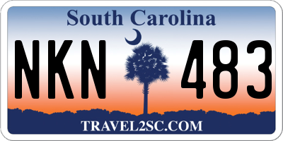 SC license plate NKN483