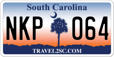 SC license plate NKP064
