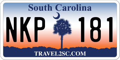 SC license plate NKP181
