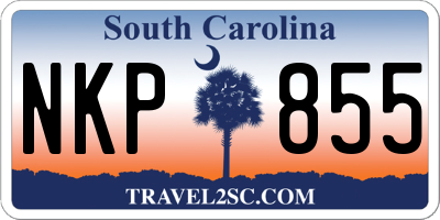 SC license plate NKP855