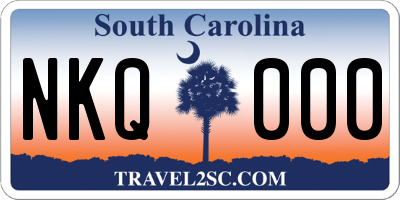 SC license plate NKQ000