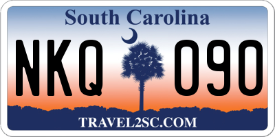 SC license plate NKQ090