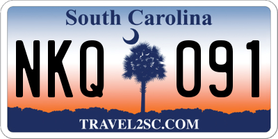 SC license plate NKQ091