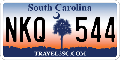 SC license plate NKQ544