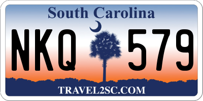 SC license plate NKQ579