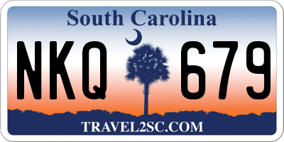 SC license plate NKQ679