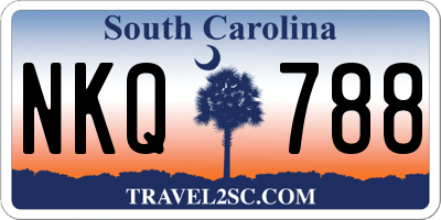SC license plate NKQ788