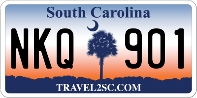 SC license plate NKQ901