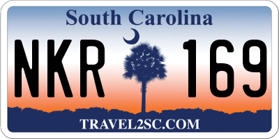SC license plate NKR169