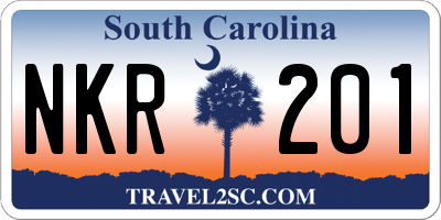 SC license plate NKR201
