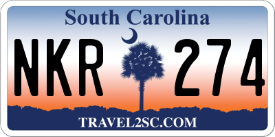 SC license plate NKR274