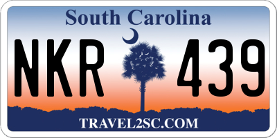 SC license plate NKR439