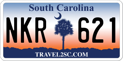 SC license plate NKR621