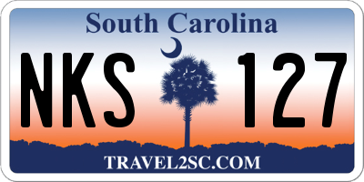 SC license plate NKS127
