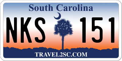 SC license plate NKS151