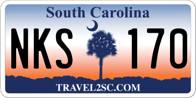 SC license plate NKS170