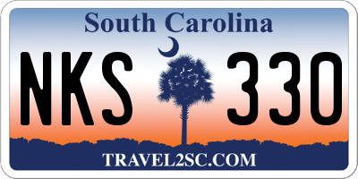 SC license plate NKS330