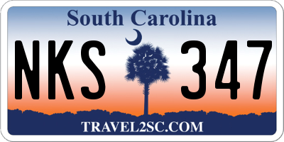SC license plate NKS347
