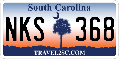 SC license plate NKS368