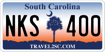SC license plate NKS400