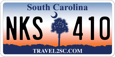 SC license plate NKS410