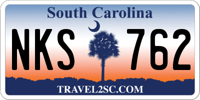 SC license plate NKS762